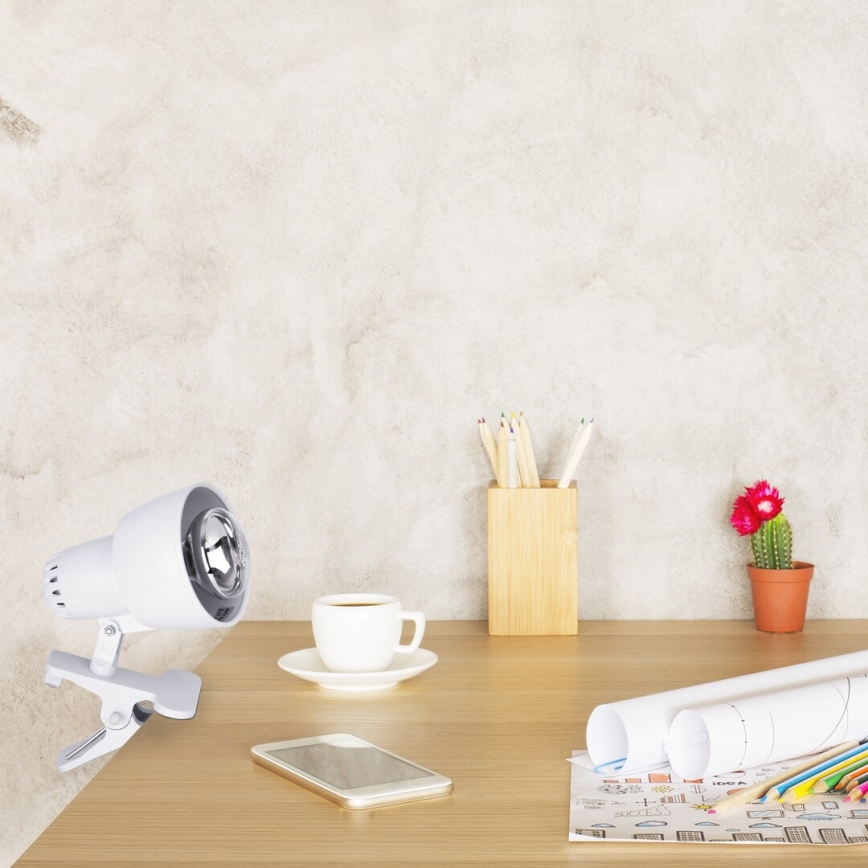 Rabalux - Candeeiro com clipe 1xE14/40W/230V branco