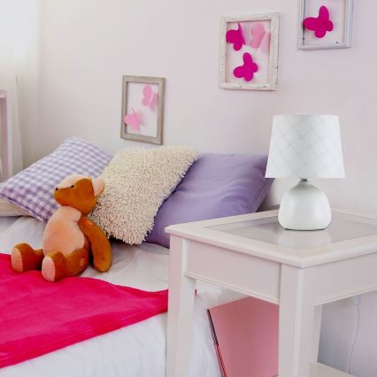 Rabalux - Lâmpada de mesa E14/40W branco