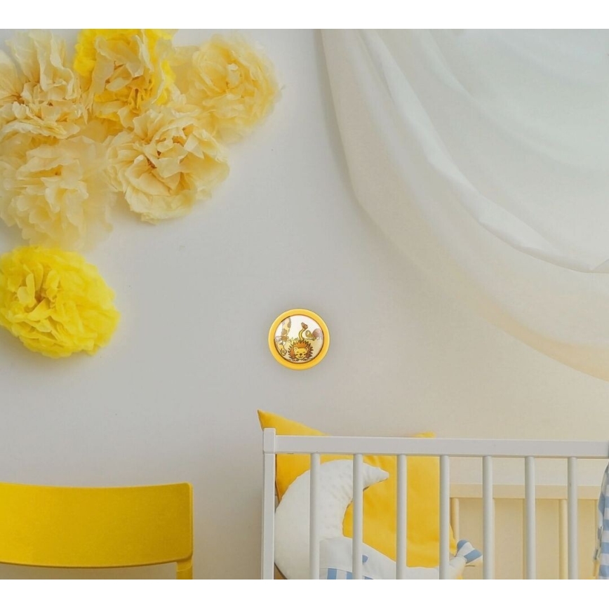 Rabalux - Iluminação de parede infantil LED LEON LED/0,3W/2xAA