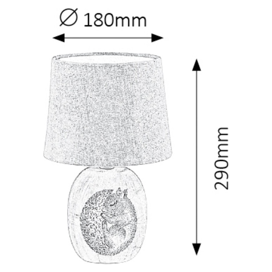 Rabalux - Candeeiro de mesa de criança 1xE14/40W/230V