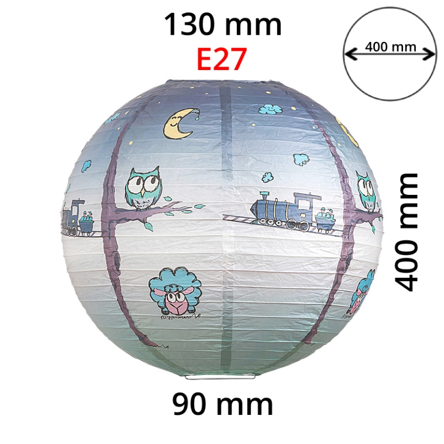 Rabalux 4631 - Abajur infantil para candeeiro de teto infantil SHEPHERD E27 diâmetro 40 cm