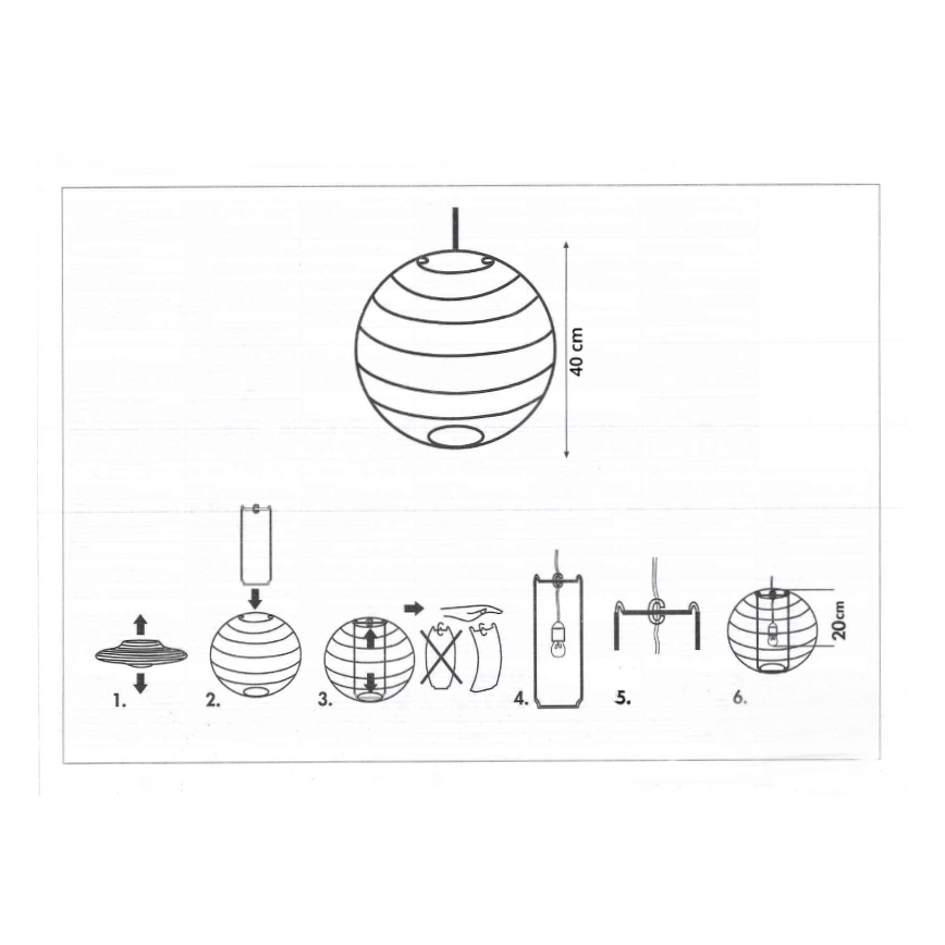 Rabalux 4632 - Abajur infantil para candeeiro de teto infantil CATHY E27 diâmetro 40 cm