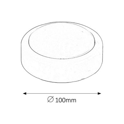 Rabalux - Candeeiro tátil LED/0,3 W/2xAA branco