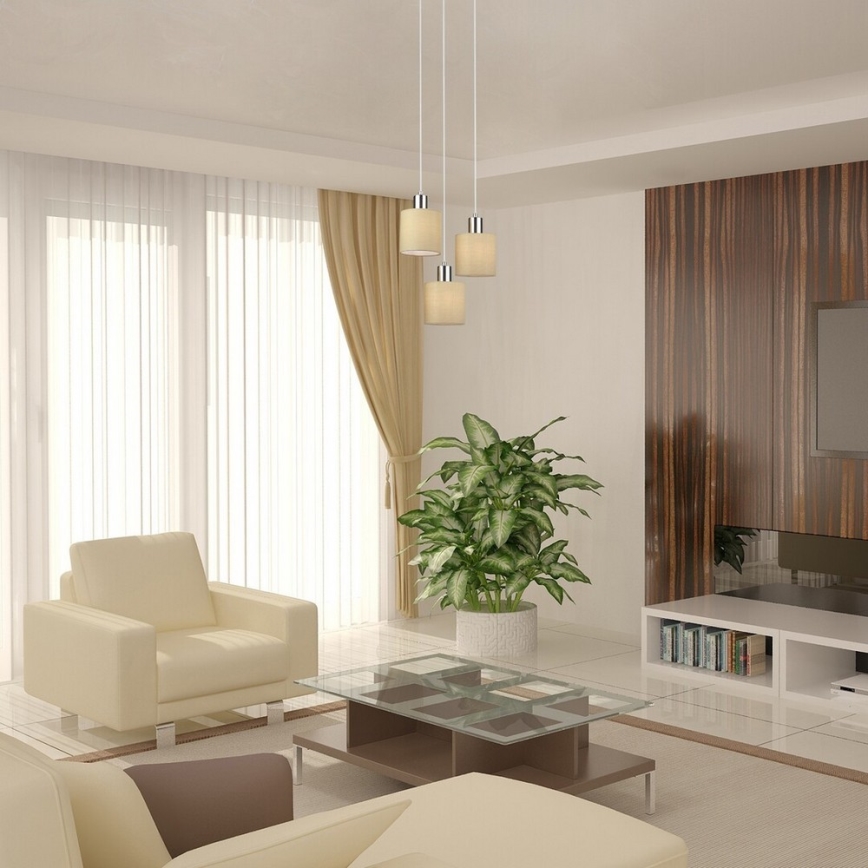 Rabalux 5012 - Candelabro num fio NATINA 3xE14/25W/230V