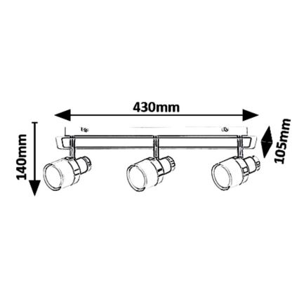 Rabalux 5023 - Luz de parede de casa de banho LED HAROLD LED/15W/230V IP44