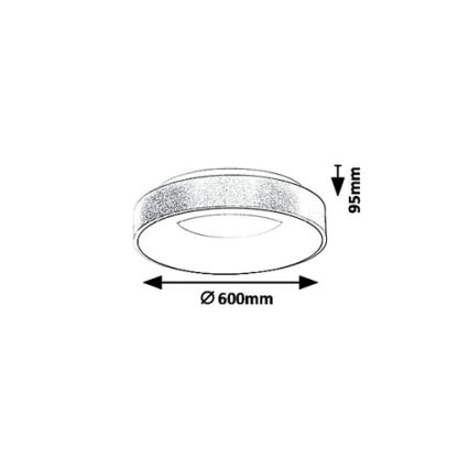 Rabalux - Iluminação de teto LED CARMELA LED/50W/230V diâmetro 60 cm
