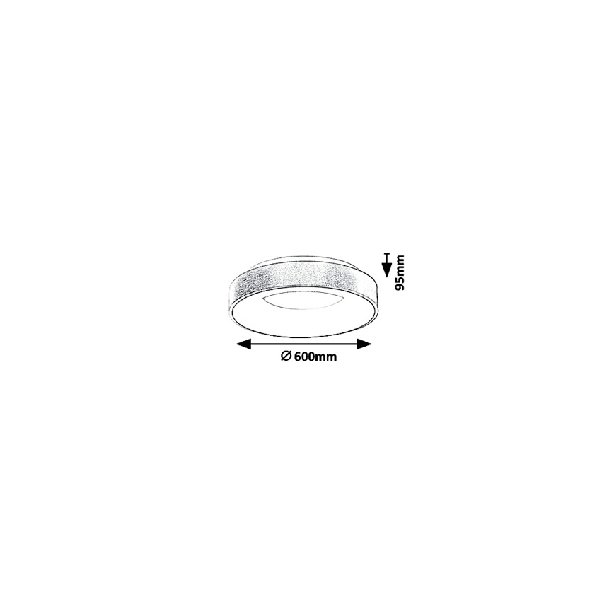 Rabalux - Iluminação de teto LED CARMELA LED/50W/230V diâmetro 60 cm