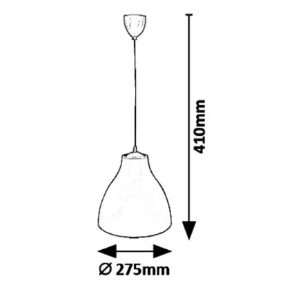 Rabalux - Lustre com cabo 1xE27/40W/230V Ø 27,5 cm