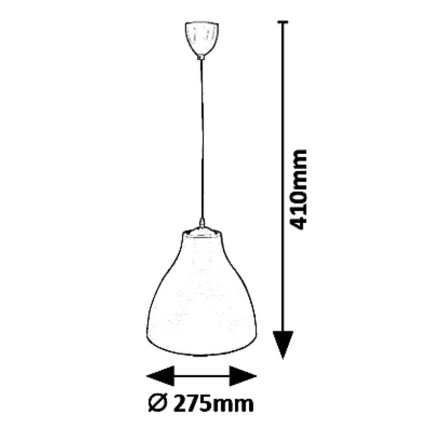 Rabalux - Lustre com cabo 1xE27/40W/230V Ø 27,5 cm