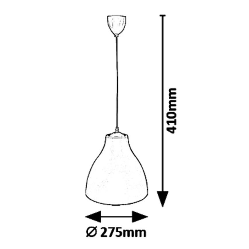 Rabalux - Lustre em cabo 1xE27/40W/230V Ø 27,5 cm