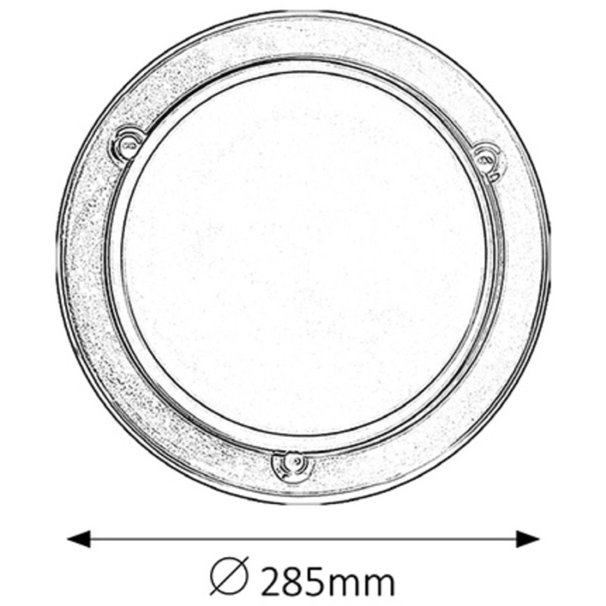 Rabalux - Iluminação de teto 1xE27/60W/230V diâmetro 28,5 cm