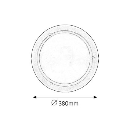 Rabalux - Iluminação de teto 2xE27/60W/230V diâmetro 38 cm