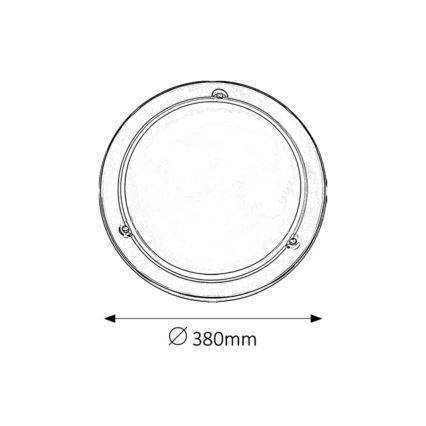 Rabalux - Iluminação de teto 2xE27/60W/230V diâmetro 38 cm