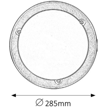 Rabalux - Iluminação de teto 1xE27/60W/230V diâmetro 28,5 cm
