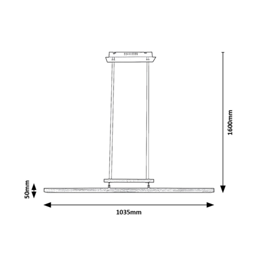 Rabalux - Candelabro suspenso LED com regulação LED/27W/230V