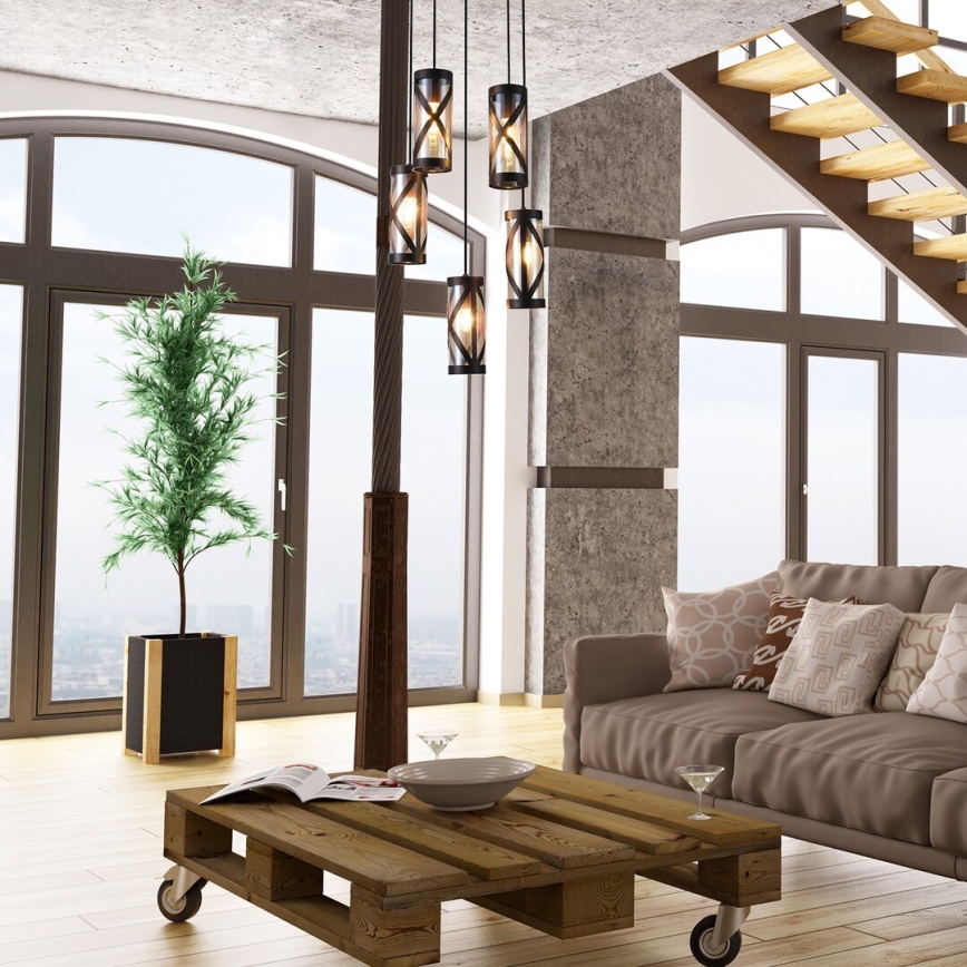 Rabalux 5340 - Candelabro num fio OBERON 5xE14/40W/230V