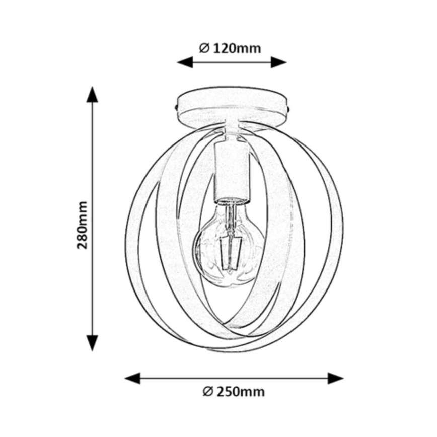 Rabalux - Luminária de teto 1xE27/40W/230V Ø 25 cm