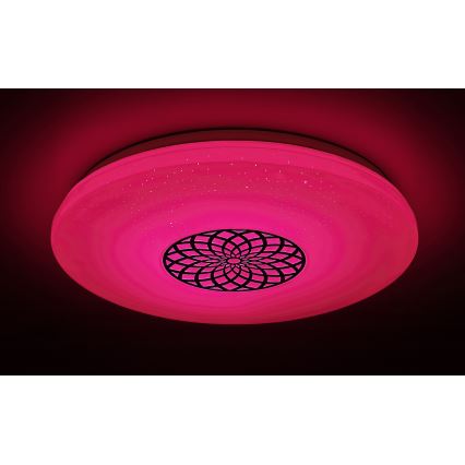 Rabalux - Luminária de teto LED RGB regulável LED/24W/230V 3000-6500K Wi-Fi Tuya diâmetro 39,5 cm + controlo remoto