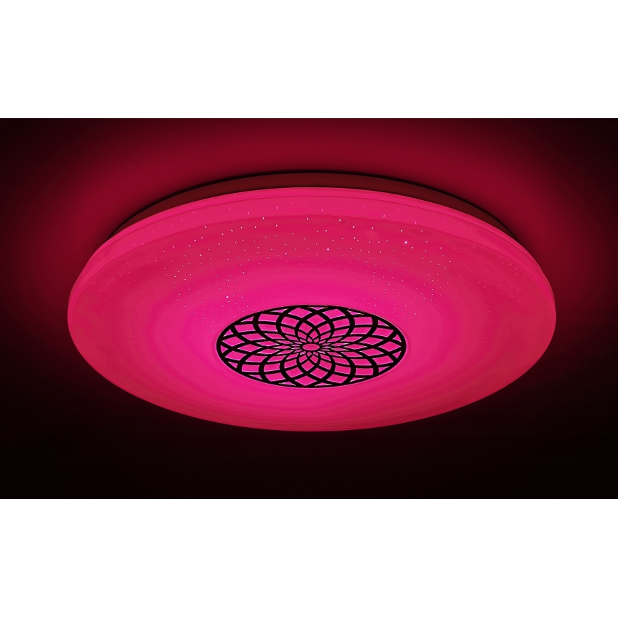 Rabalux - Luminária de teto LED RGB regulável LED/24W/230V 3000-6500K Wi-Fi Tuya diâmetro 39,5 cm + controlo remoto