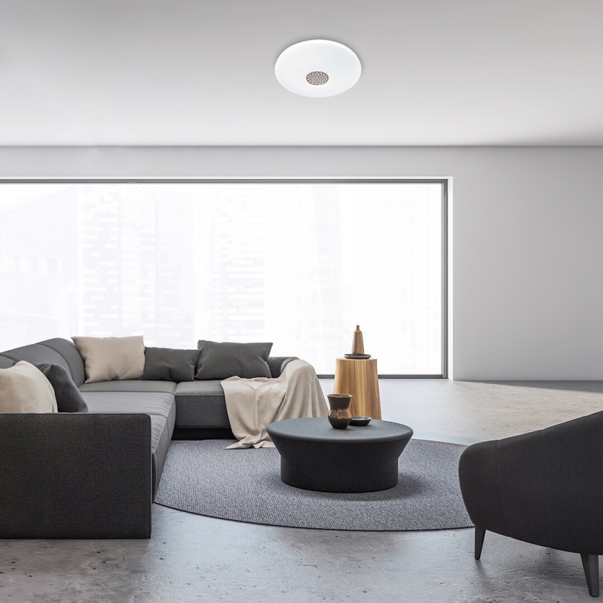 Rabalux - Luminária de teto LED RGB regulável LED/40W/230V 3000-6500K Wi-Fi Tuya diâmetro 60 cm + controlo remoto