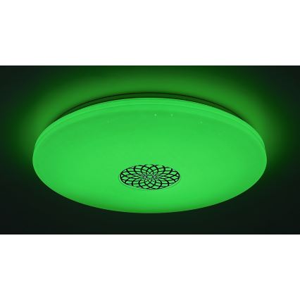Rabalux - Luminária de teto LED RGB regulável LED/40W/230V 3000-6500K Wi-Fi Tuya diâmetro 60 cm + controlo remoto