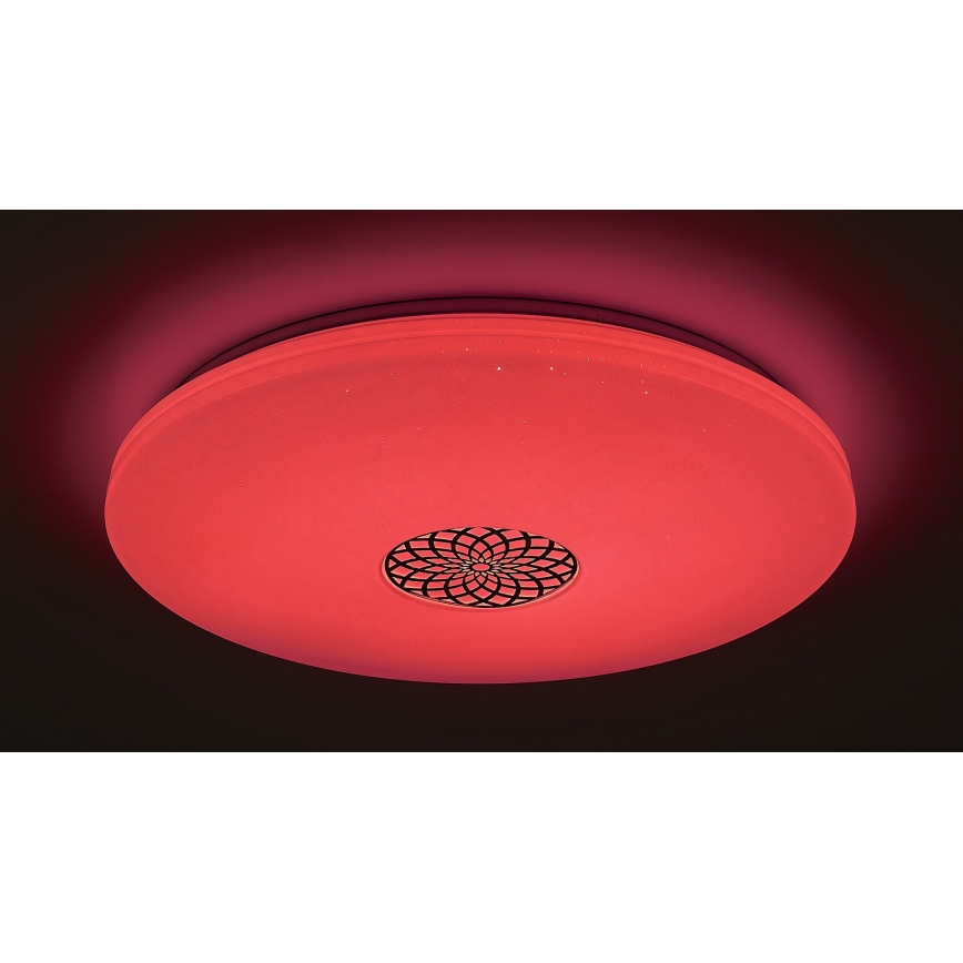 Rabalux - Luminária de teto LED RGB regulável LED/40W/230V 3000-6500K Wi-Fi Tuya diâmetro 60 cm + controlo remoto