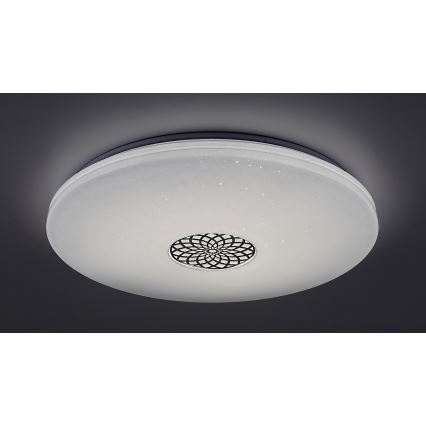 Rabalux - Luminária de teto LED RGB regulável LED/40W/230V 3000-6500K Wi-Fi Tuya diâmetro 60 cm + controlo remoto