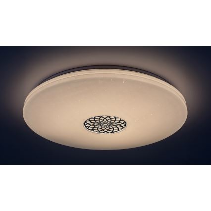 Rabalux - Luminária de teto LED RGB regulável LED/40W/230V 3000-6500K Wi-Fi Tuya diâmetro 60 cm + controlo remoto