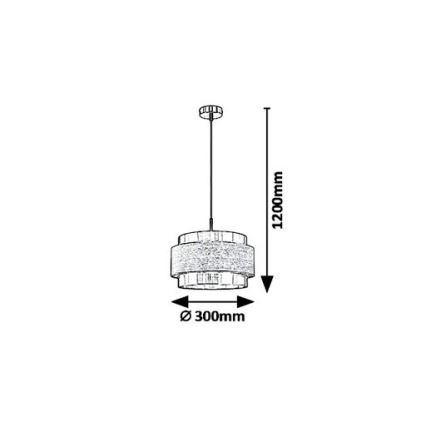 Rabalux 5383 - Candelabro num fio BASIL 1xE27/40W/230V