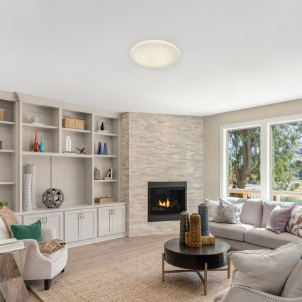 Rabalux - Candeeiro de tecto LED dimerizável STAR LED/36W/230V + comando à distância, Ø 40 cm