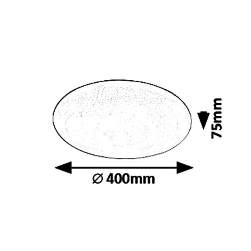 Rabalux - Candeeiro de tecto LED dimerizável STAR LED/36W/230V + comando à distância, Ø 40 cm