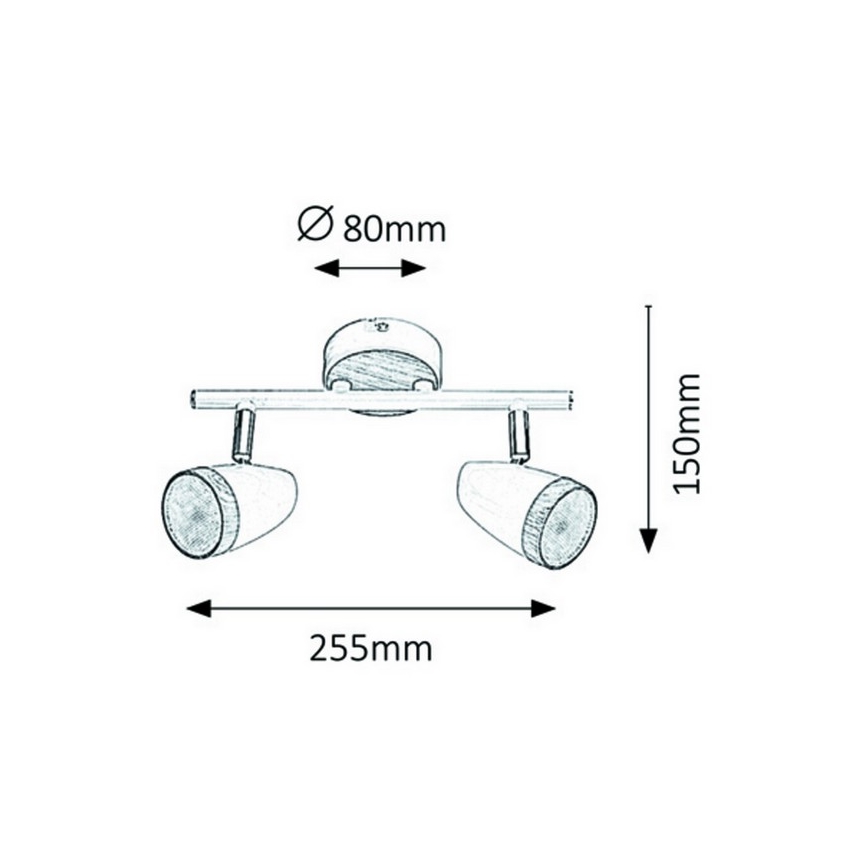Rabalux 5565 - Foco LED KAREN 2xLED/4W/230V