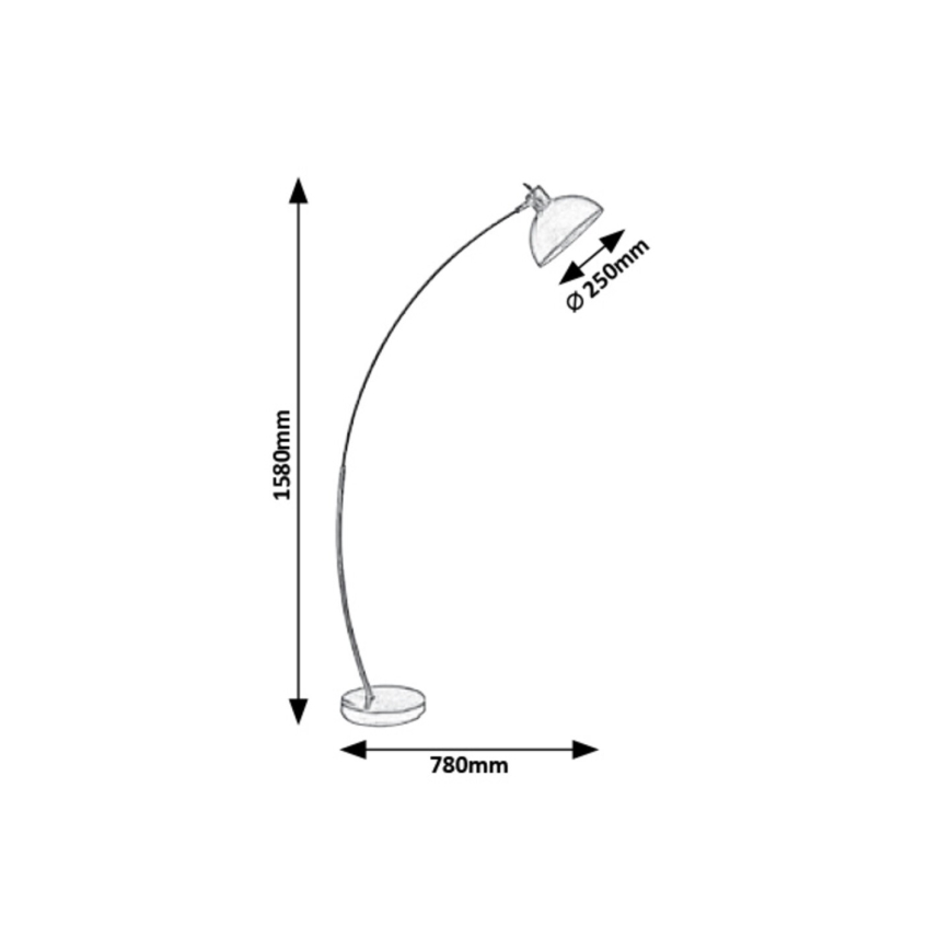 Rabalux - Luminária de piso 1xE27/40W/230V