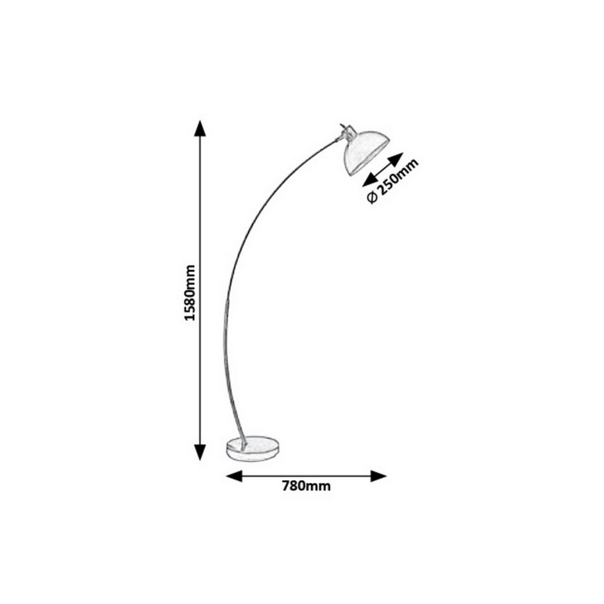 Rabalux - Luminária de piso 1xE27/40W/230V