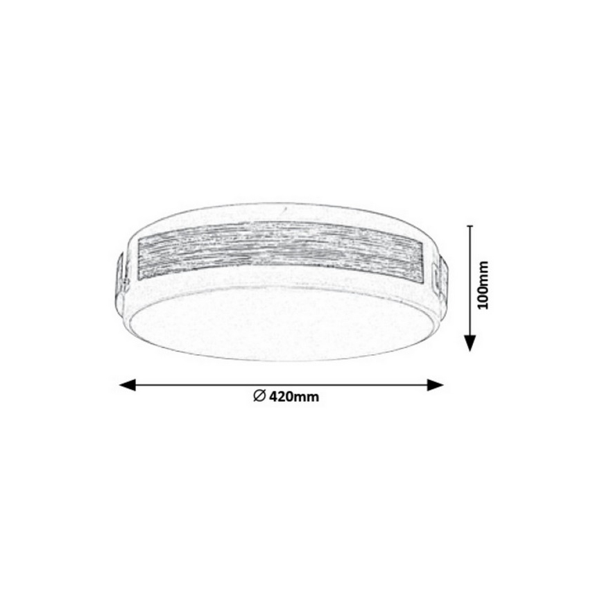Rabalux - Candeeiro de tecto LED dimerizável LED/24W/230V Ø 42 cm