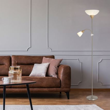 Rabalux - Candeeiro de pé 1xE27/40W/230V + 1xE14/40W/230V