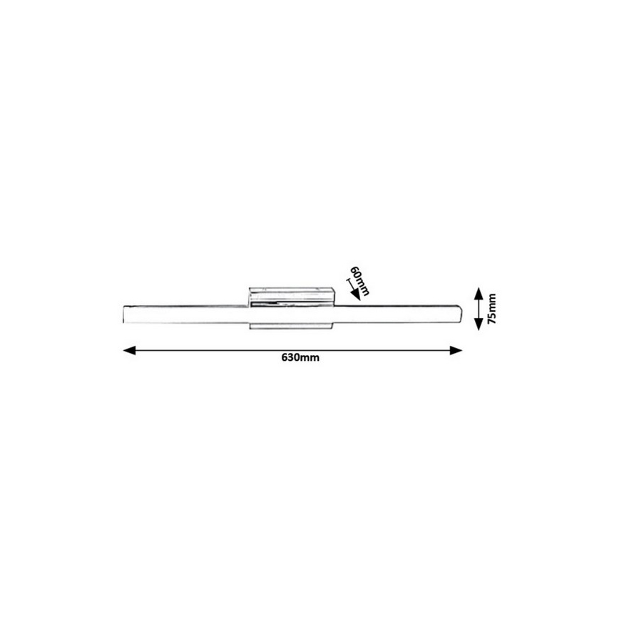 Rabalux - Aplique de parede para casa de banho LED/13W/230V IP44 63 cm