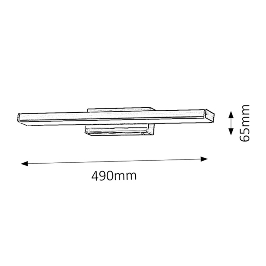 Rabalux - Luz de parede de quarto de banho LED 1xLED/12W/230V IP44