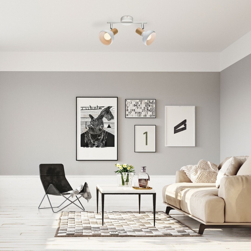 Rabalux - Foco 2xE14/40W/230V branco