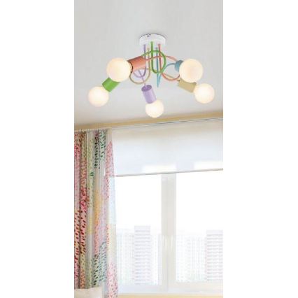 Rabalux 6340 - Candelabro integrado LINETT 5xE27/40W/230V