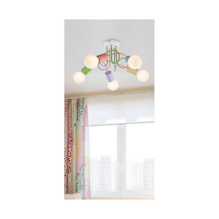 Rabalux 6340 - Candelabro integrado LINETT 5xE27/40W/230V