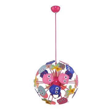 Rabalux 6390 - Candelabro pendente num fio de criança BIRDY 3xE14/40W/230V