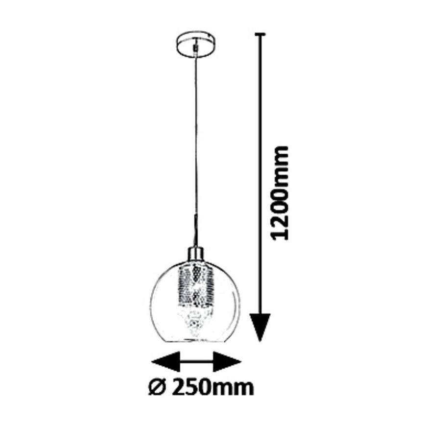 Rabalux 6495 - Candelabro num fio PHILANA 1xE14/40W/230V