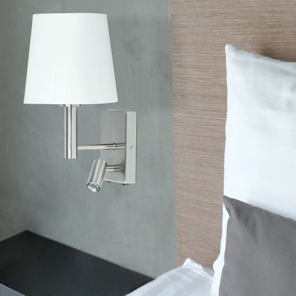 Rabalux - Luminária de Parede LED E27/40W + LED/3W