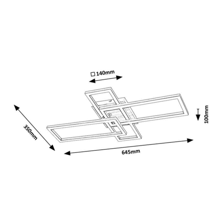 Rabalux - Candeeiro de tecto LED/24W/230V 35x64,5 cm