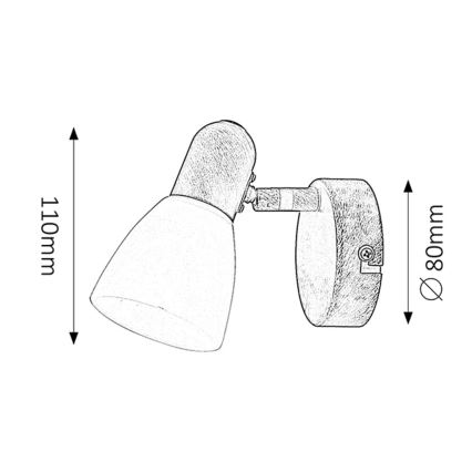 Rabalux - Foco 1xE14/40W/230V