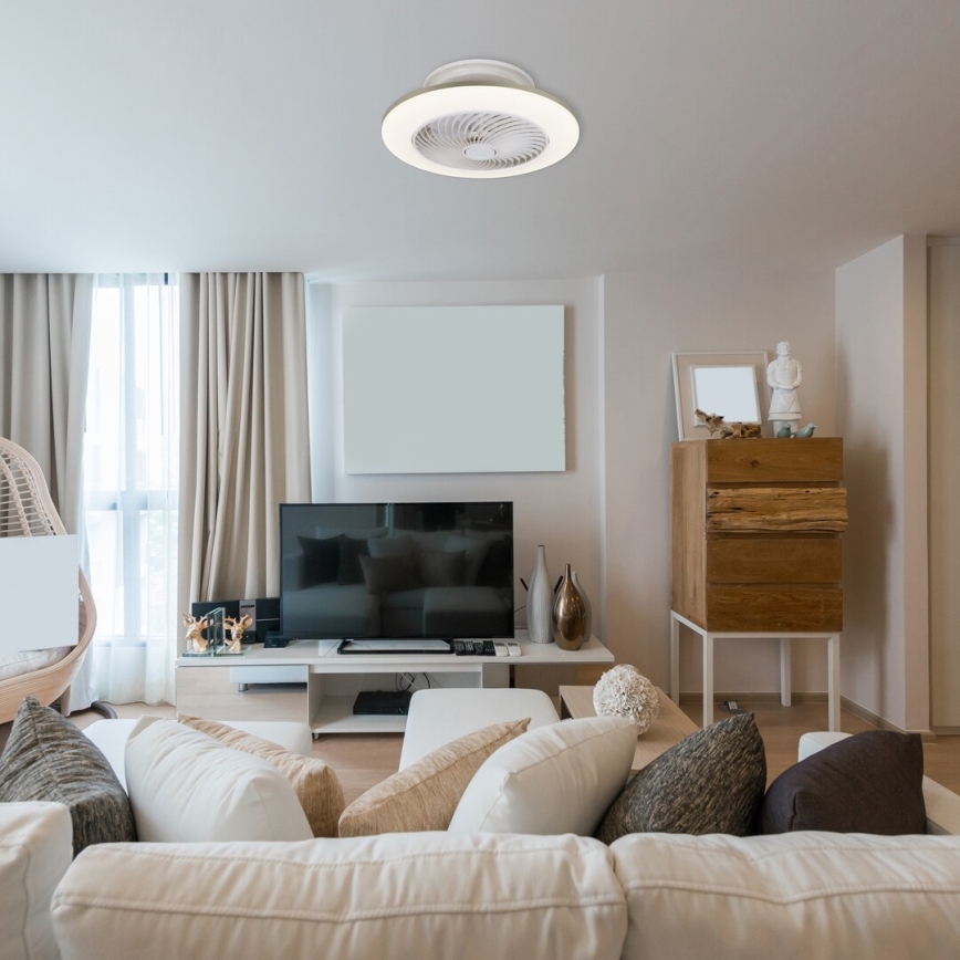 Rabalux - Iluminação de teto LED com regulação e ventoinha DALFON LED/36W/230V 3000-6000K + controlo remoto