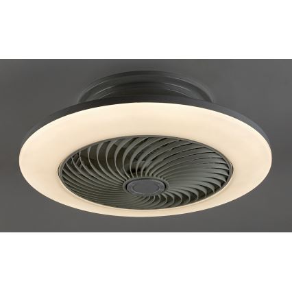 Rabalux - Iluminação de teto LED com regulação e ventoinha DALFON LED/36W/230V 3000-6000K + controlo remoto