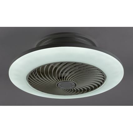 Rabalux - Iluminação de teto LED com regulação e ventoinha DALFON LED/36W/230V 3000-6000K + controlo remoto
