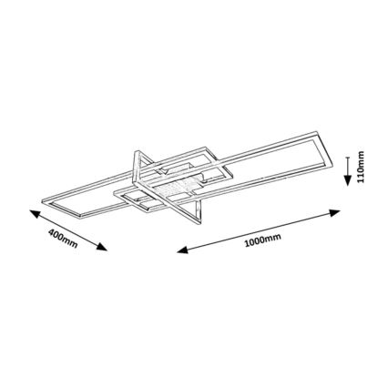 Rabalux - Plafon LED dimerizável LED/35W/230V 40x100 cm